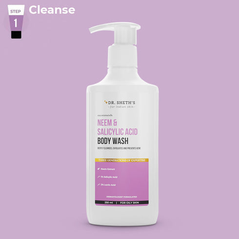 Dr. Sheth's Neem and Salicylic Acid Body Wash 250ml